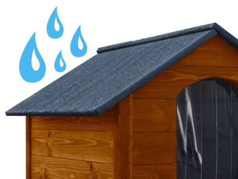 Buda drewniana ocieplana dla psa PREMIUM XXL bardzo duża palisander Buda drewniana ocieplana dla psa PREMIUM XXL bardzo duża palisander