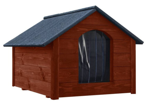 Buda drewniana ocieplana dla psa PREMIUM XXL bardzo duża palisander Buda drewniana ocieplana dla psa PREMIUM XXL bardzo duża palisander