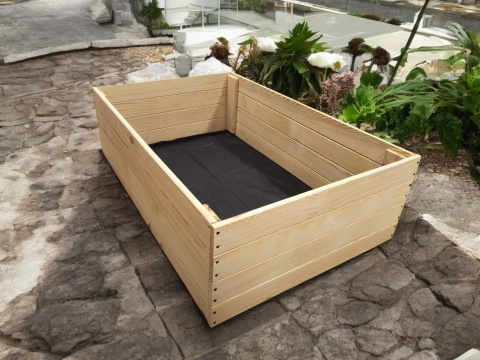 Warzywniak skrzynia na warzywa inspekt drewniany 60x120 podwyższany 36cm Warzywniak skrzynia na warzywa inspekt drewniany 60x120 podwyższany 36cm