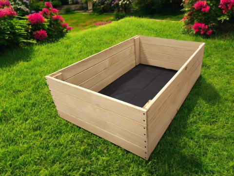 Warzywniak skrzynia na warzywa inspekt drewniany 60x120 podwyższany 36cm Warzywniak skrzynia na warzywa inspekt drewniany 60x120 podwyższany 36cm