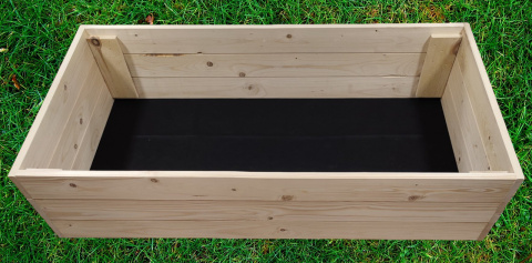 Warzywniak skrzynia na warzywa inspekt drewniany 80x120 wysoki 27cm Warzywniak skrzynia na warzywa inspekt drewniany 80x120 wysoki 27cm